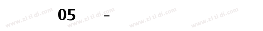 AlilatoW05 Bold字体转换